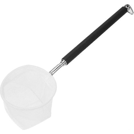 Épuisette de pêche réglable pour mini aquarium (filet rond noir) 2026, pour l'écumage des poissons et des crevettes (1/5)