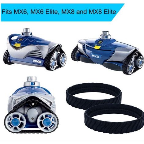 Kit chenilles rechange R0526100 pour robot piscine Zodiac MX6 MX8 MX9 Baracuda résistantes durables