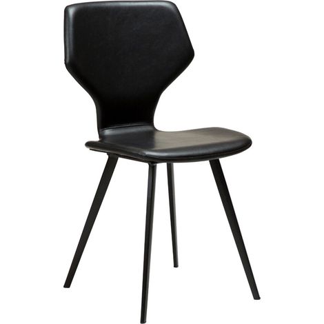 S.I.T Dan-Form Esszimmerstuhl PU-Kunstleder schwarz.