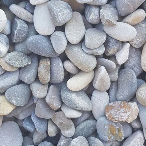 Pack +/- 1,5T (2 X 750 Kg) Galet Roulé Silico-Calcaire Ø 10/20 mm - Livraison STANDARD