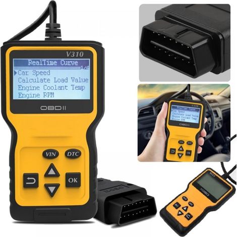 Adatto per lettore di codici di errore OBD V310, scanner OBD2, strumento di diagnosi guasti motore automobilistico, lettura dati multilingue in tempo reale, codice VIN.
