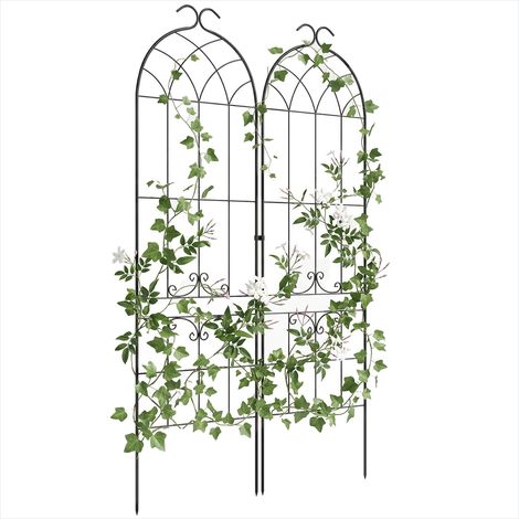 Arche de jardin Treillis métallique pour plantes grimpantes lot (1/5)
