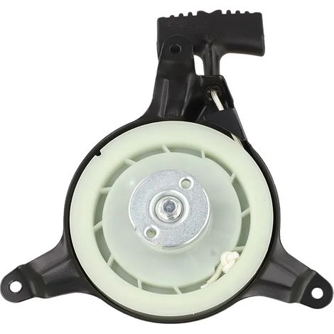 (A) Démarreur à rappel pour tondeuse à gazon, outil de nettoyage ménager, outil manuel en plastique et métal, lanceur à tirer pour l'extérieur (1/5)