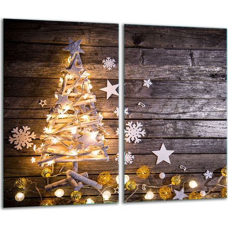 Tabla de cortar de vidrio 2x 30x52 Navidad (1/5)