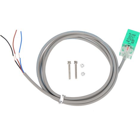 Capteur inductif PNP BERM DC 3 fils 10‑30V avec LED, modèle PL‑05P, montage encastré pour détection de proximité. (1/5)