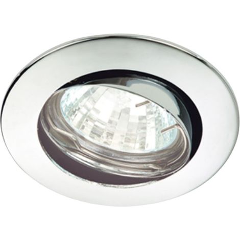 NOBILE ITALIA - FARETTO DA INCASSO TONDOORIENTABILE NICKEL SATINATO 50W (1/2)