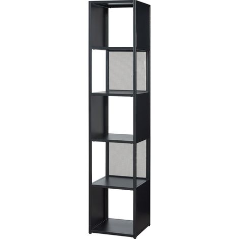 Libreria autoportante 185 x 38 x 38 cm design elegante e senza tempo nero 030008986