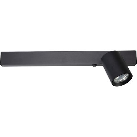 Lámpara de pared magnética 9W+1XGU10 3000/4000K negra derecha (1/5)