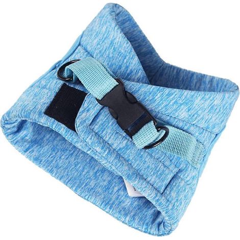 Arnés ajustable para mascotas, chaleco de 3 piezas, cómodo, color azul cielo. (1/5)