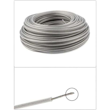 Universal Trimmer Line, 3.0 mm Steel Trimmer Line, Heavy-Duty Steel Wire for Bump Head Lawn Mower Gardening (1/4)