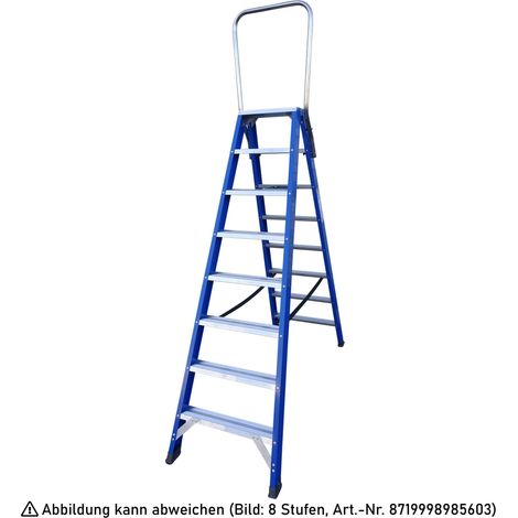 ASC Pro-Line XD-Stufenstehleiter DT-10 doppelseitig 10 Stufen mit 4,53m Arbeitshöhe