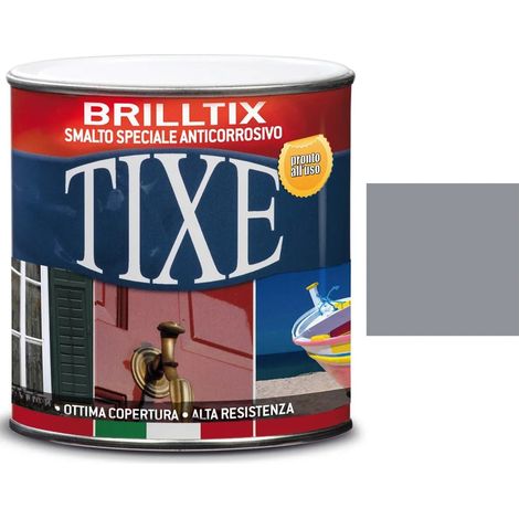TIXE Brilltix Smalto antiruggine per ferro e metalli 500ml - Grigio perla
