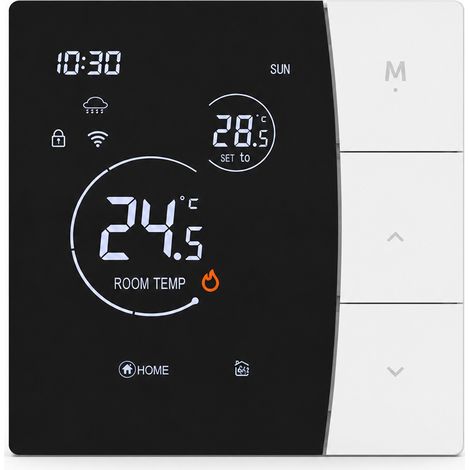 Thermostat WiFi Tuya 3 A blanc pour chauffage à eau et chaudière murale, contrôle par application (1/5)