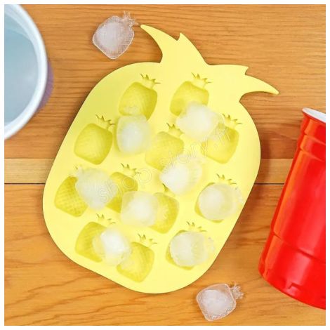Bac à Glaçons Ananas en Silicone – Moule Original pour Glaçons Fantaisie, Cocktails et Boissons Fraîches (1/5)