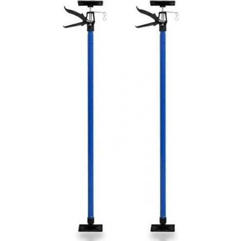 Soporte de techo ajustable Silver, 115-290 cm, set de 2 piezas, ideal para trabajos de construcción y renovación, resistente y fácil de instalar.
