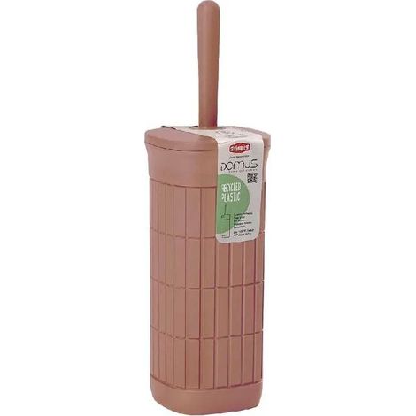 Portascopino WC in Plastica Domus Mocha Mousse 11,5 x 11,5 x 40 cm