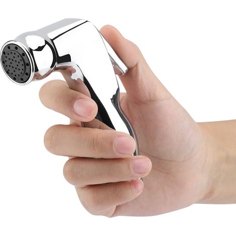 Douchette WC ABS, pommeau douchette de cuisine, robinet latéral, chromé (1/5)