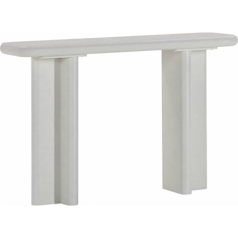Console blanche brillante en MDF contemporain - Blanc brillant (1/5)