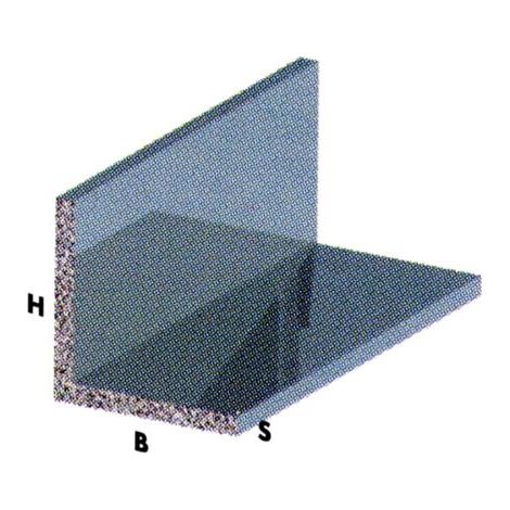 PROFILO in ALLUMINIO CROMATO mod. ANGOLARE 10X10X1 mm 2 Metri Conf. 5 pz