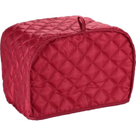 Housse pour Grille-pain à 2 Tranches, 30x20x20 cm Couvercle pour Petit Appareil de Cuisine/Protège Grille-pain de la Poussière et des Empreintes Digitales (Rouge) (1/5)