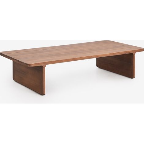 Table basse rectangulaire de jardin 140x65 cm en bois d'acacia Noira SKLUM (1/5)