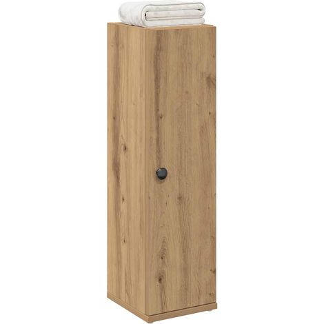 Badezimmerschrank mit Rollenhalter Artisan-Eiche 20,5x22x72 cm