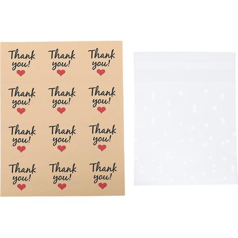 Self-adhesive cookie bags, pack of 100 with 120 (1/5)