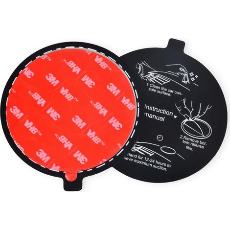 78mm Adhesive Dashboard Pad Mounting Disc, 3.1 Universal Suction Cup Mounting Disc for Suction Cup Walkie Talkie Holder GPS Phone Adhesive (2 Pieces) (1/5)