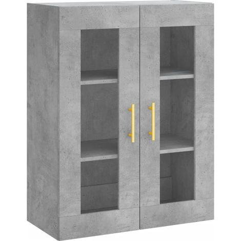 Maison Exclusive - Armario de pared gris hormigón 69,5x34x90 cm (1/5)