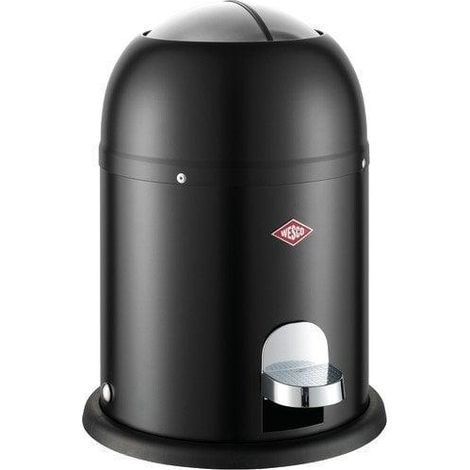 Wesco Mini Master Mülleimer schwarz matt 6 Liter (1/3)