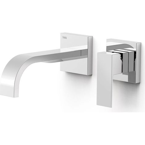 Façade mitigeur lavabo Chrome - TRES 00630021 (1/2)