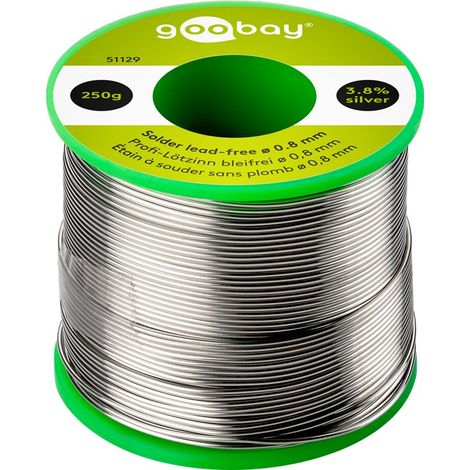Goobay Lötdraht 250g silber Durchmesser 0,80 mm