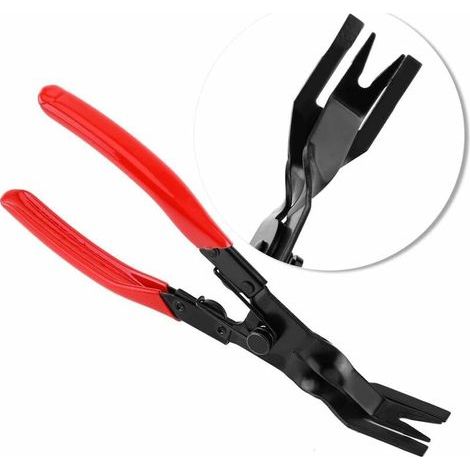 Pince À Degrafer En Polypropylène + Acier Au Manganèse 240mm Porte Rivets Clips Pinces Antirouille Pince D'extraction D'agrafes Antidérapant Avec Ressort Pour Voiture Meubles Panneau De Port (1/4)