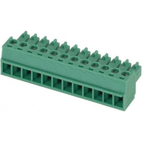 Connettore Morsettiera a Carrello passo 3,81 Femmina 12 Vie Verde Phoenix