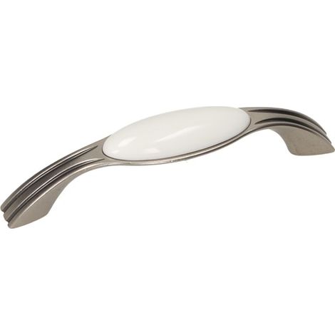 Mango UP17, níquel patinado, porcelana WHT-0, 96 mm (1/2)