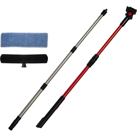 Einhell Manches télescopiques pour Nettoyeur de vitres (compatible avec l'outil sans fil BRILLIANTO) Livré avec bonnette microfibre (1/5)