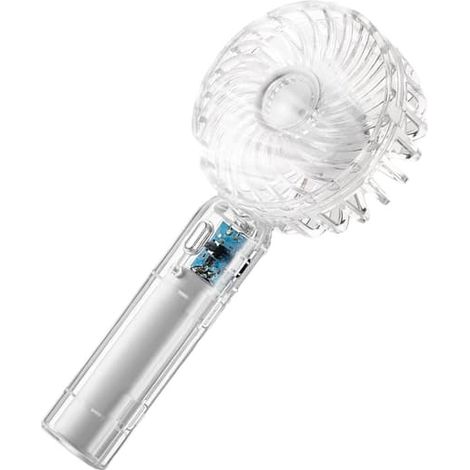 Mini ventilateur portable rechargeable par USB, batterie 1200 mAh, silencieux et compact, idéal pour la maison, le bureau et les voyages en extérieur. (1/4)