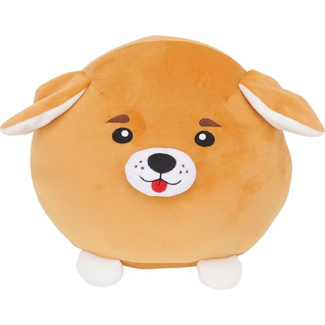 Chien en peluche 25 cm multifonction coussin moelleux extensible et mignon jouet animal pour chambre salon bureau (1/5)