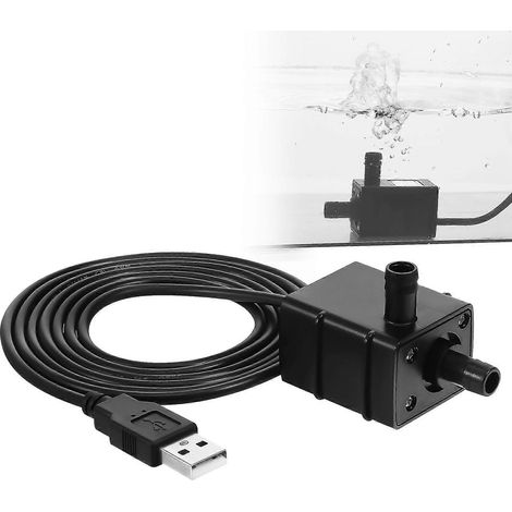 Mini pompe submersible USB pour animaux de compagnie, noire (1/5)