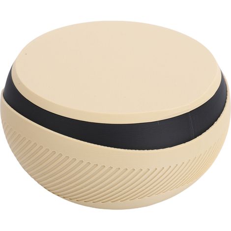 Bol à Double Étage pour Fruits Secs et Snacks avec Compartiment pour Coques et Déchets - Bol de Nourriture Noir et Sable - Modèle Solide Plastique Légé - 14x7cm (1/5)