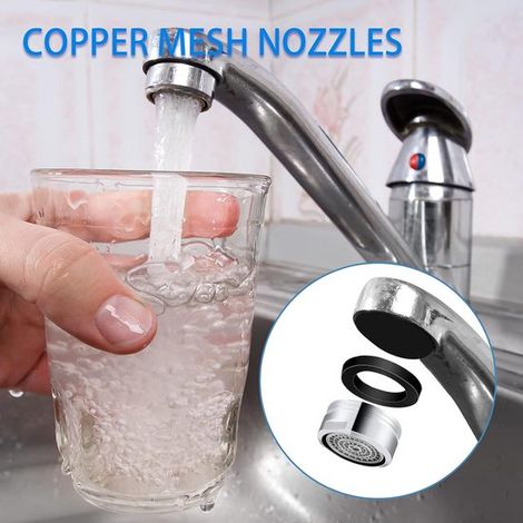 unidades de aireadores para grifo,Aireador M24,Rosca macho de 24 mm,Accesorio para grifo,Accesorios para grifo,Apto para cocina y baño (1/4)