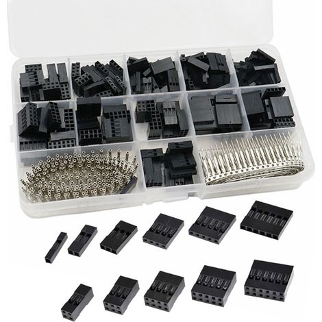 Lot de 620 connecteurs de 2,54 mm - Boîtier de connecteurs à sertir (1/5)