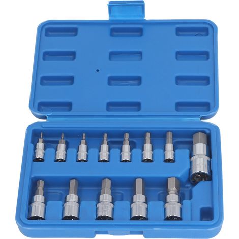 Sechskant-Steckschlüsselsatz, robustes Steckschlüsselwerkzeug 1/4 3/8 1/2 Zoll für Reparaturen (1/5)