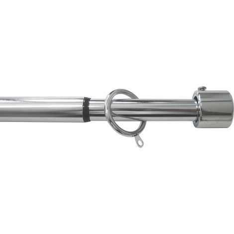 Utilia BASTONE PER TENDE NEW YORK Estensibile cm. 300÷380 col. Acciaio