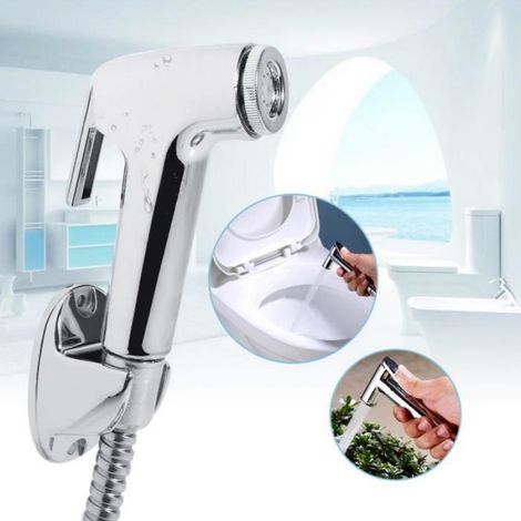 Douchette Bidet - BOH - Pommeau de Douche Ergonomique - Tuyau Flexible 1,5 m - Installation Murale (1/4)