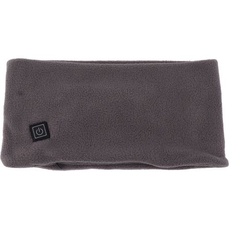 Cache-col chauffant pour cou et nuque, 3 niveaux de chaleur, tour de cou chauffant homme femme, écharpe cou chauffante, anti-vent et froid, DC 5V, gris (1/5)
