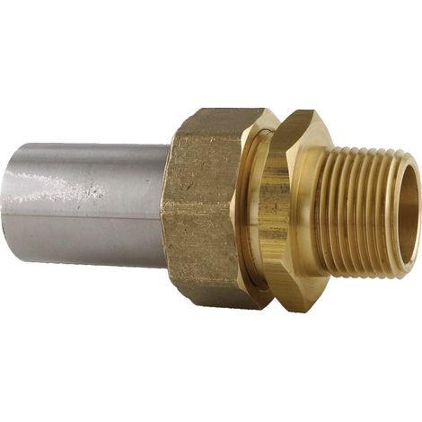 Raccordo gas dritto a 3 pezzi con vite da saldare su acciaio 48,3-40X49