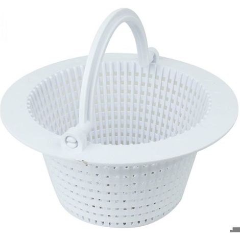 Panier rond pour skimmer de piscine hors sol - Diam 16 cm - Blanc-Accessoires de nettoyage de piscine (1/3)