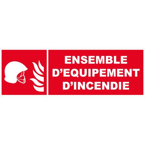 Panneau Ensemble d'équipement d'incendie - Rigide 450x150mm - 4030852