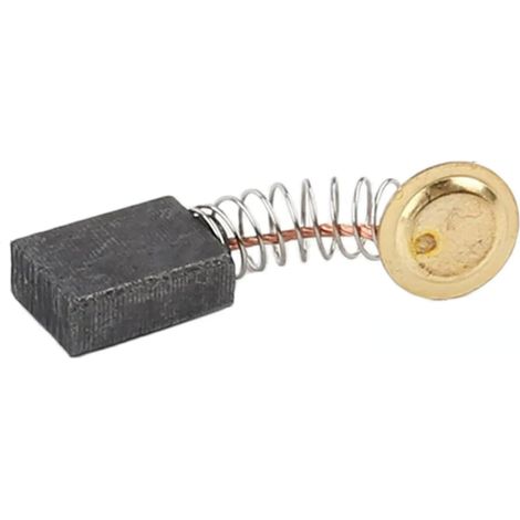 Sollbry Lot de 2 balais de charbon pour moteur, pièces de rechange pour meuleuse d'angle, brosse en carbone, machine de découpe et de polissage, outil électrique, outils électriques (51 (5 8 13 mm)) (1/3)